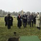 Preparing for graveside ceremony